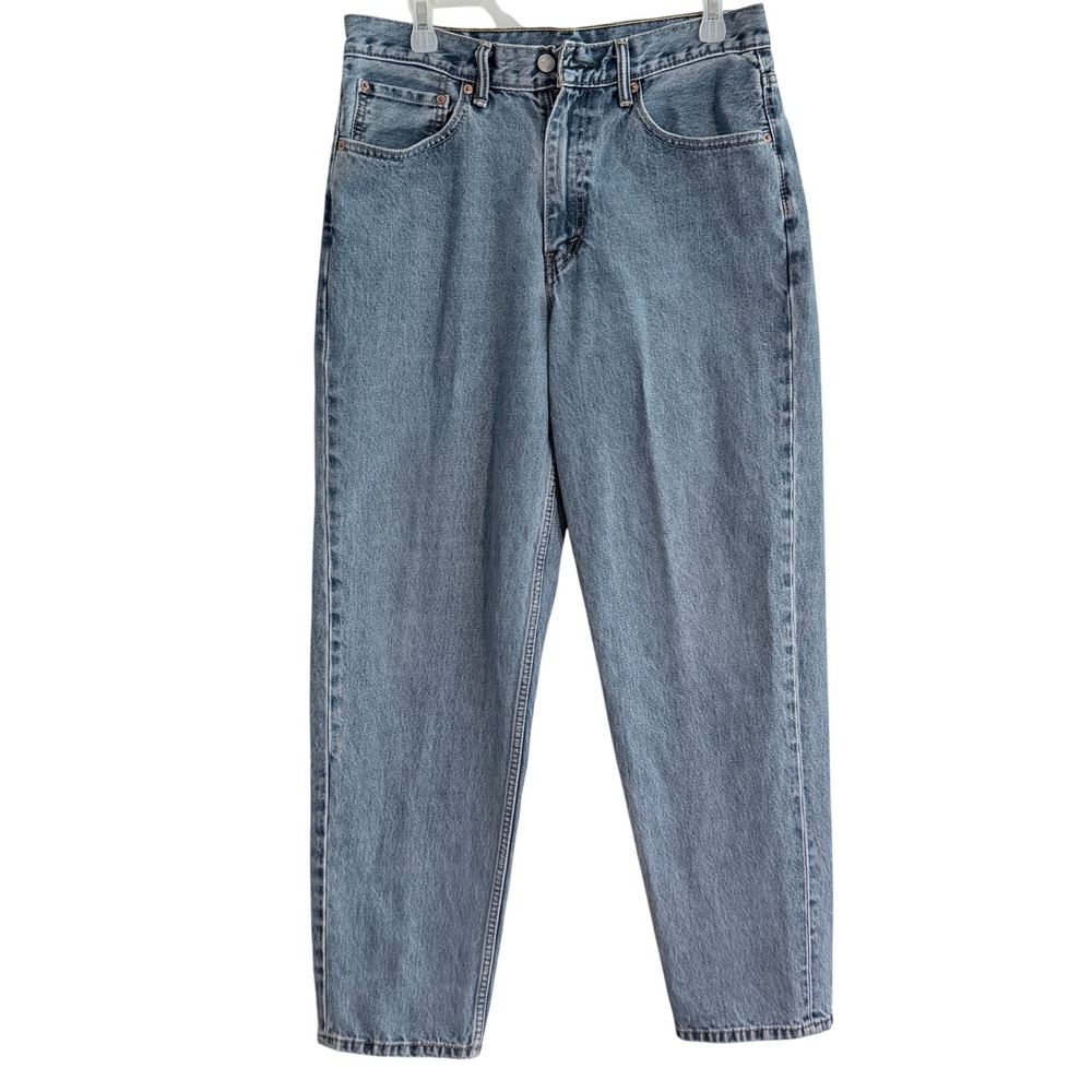 Levis Light Wash Relaxed Tapered Leg Denim Jeans Mens 32x30 Blue Cotton